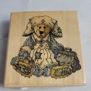Vintage The Boyds Collection Rubber Stamp Clara the Nurse H21094